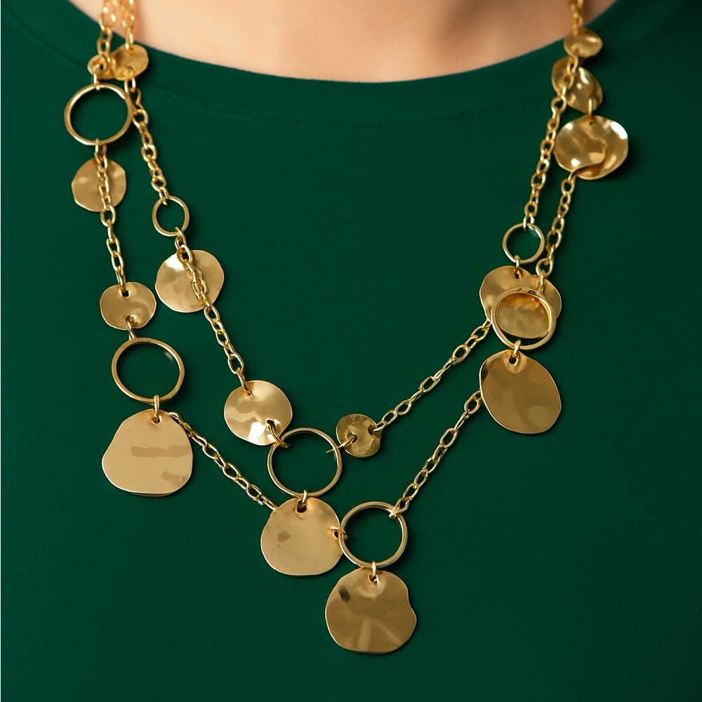 Golden Rhythm Layered Necklace